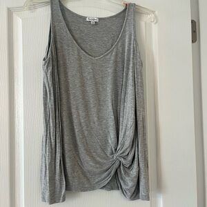 Love, Fire grey cold shoulder top size small